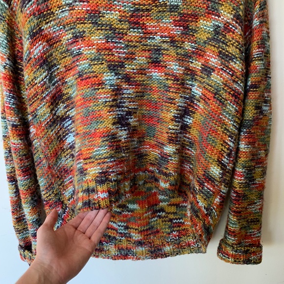 Oversized Multicolor Knit Sweater - Picture 3 of 9
